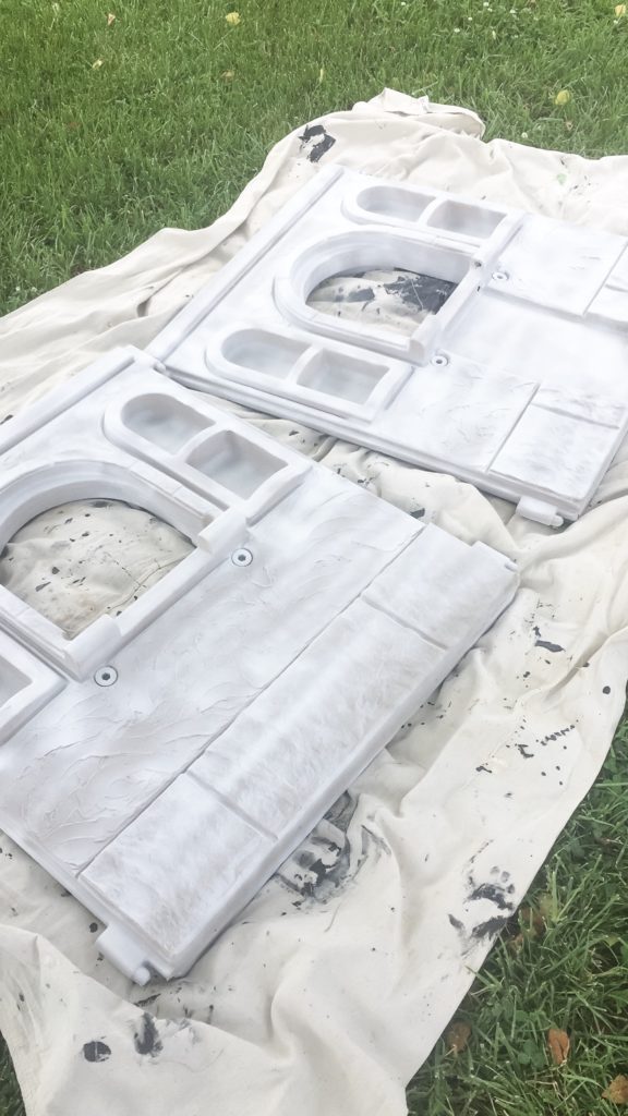How to paint a plastic playhouse