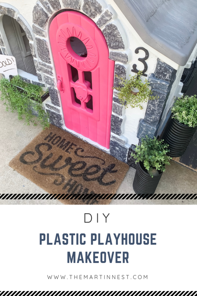 How to paint a plastic playhouse