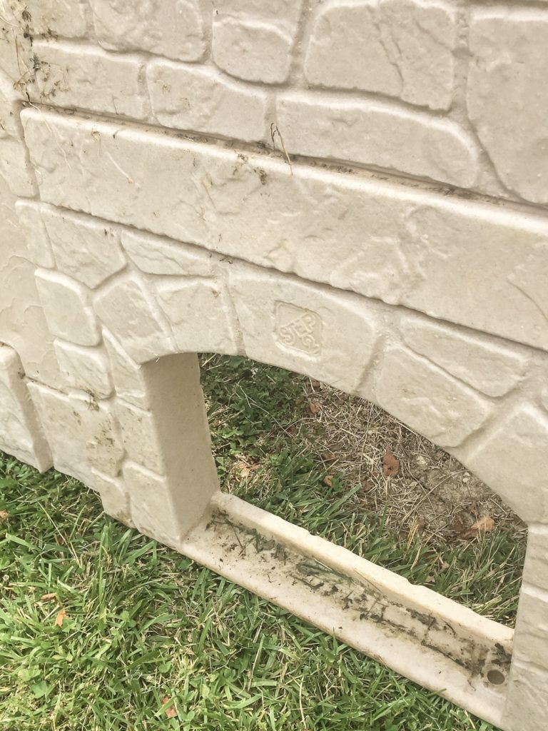 How to paint a plastic playhouse