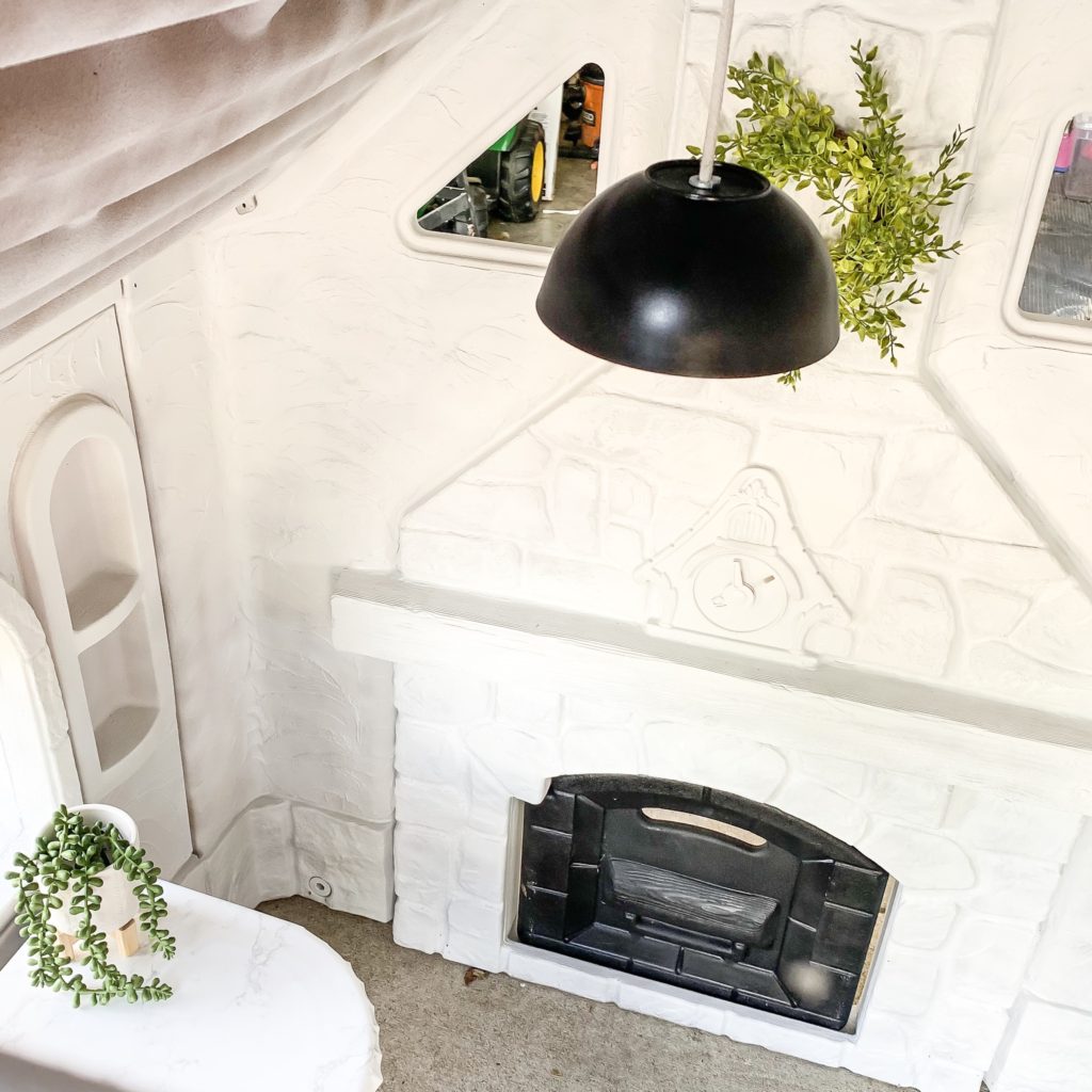 How to paint a plastic playhouse