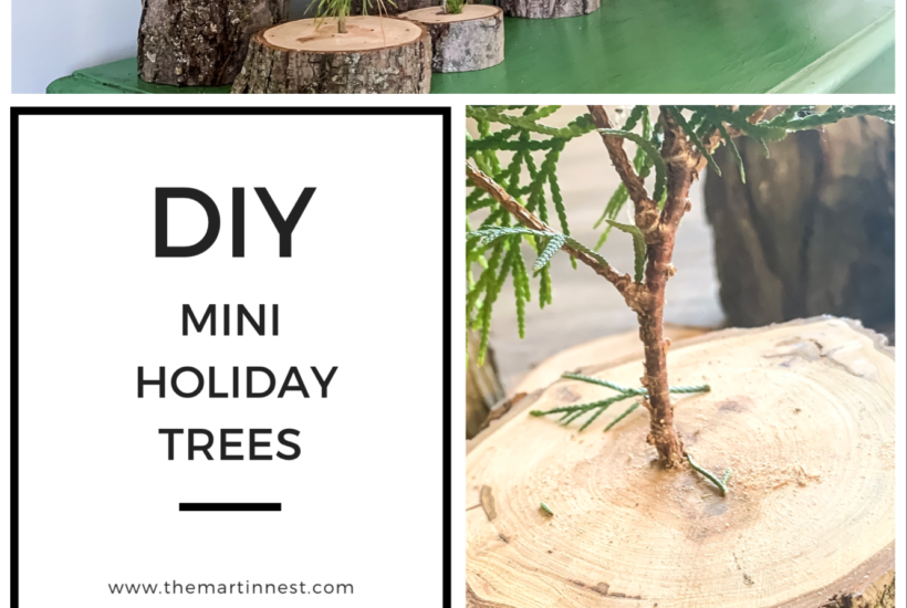 DIY mini holiday trees