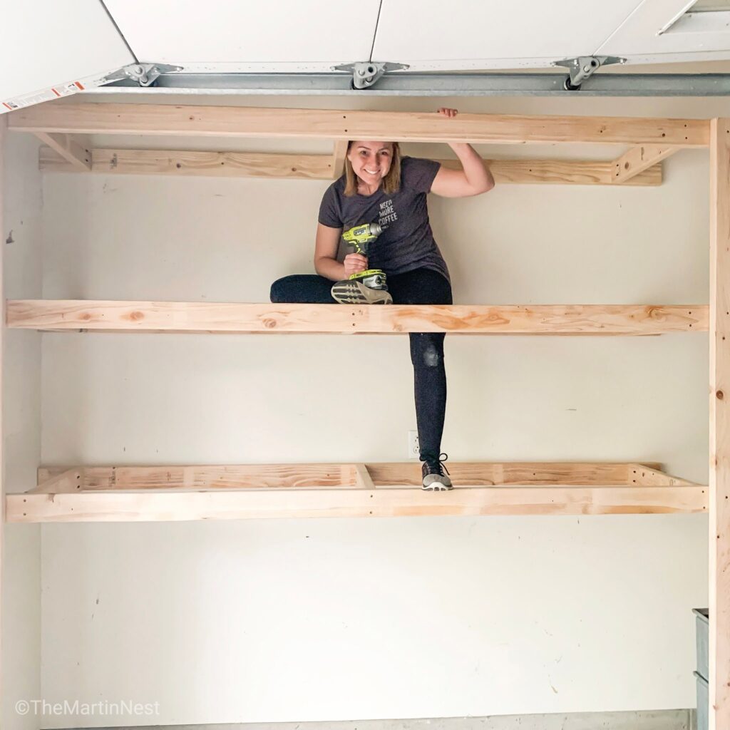 Easy 2 x 4 Storage Shelves