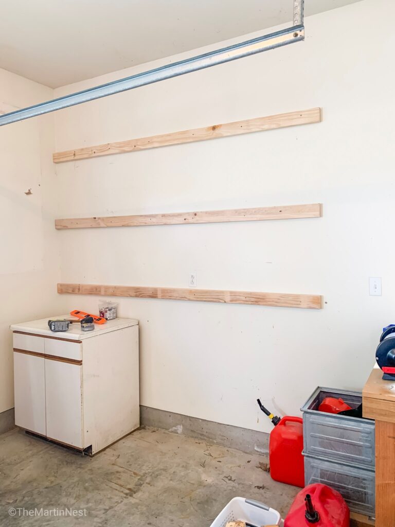 Easy DIY Garage Shelving