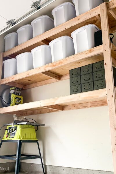 DIY Garage Shelving