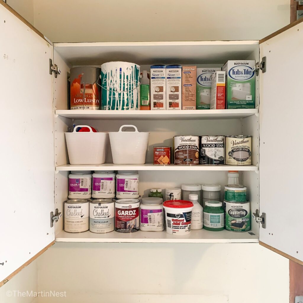 Garage Paint Storage