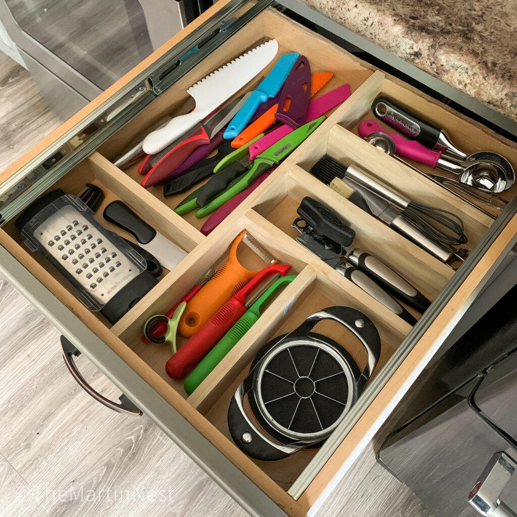 DIY Two Tier Drawer Organizer hidden storage