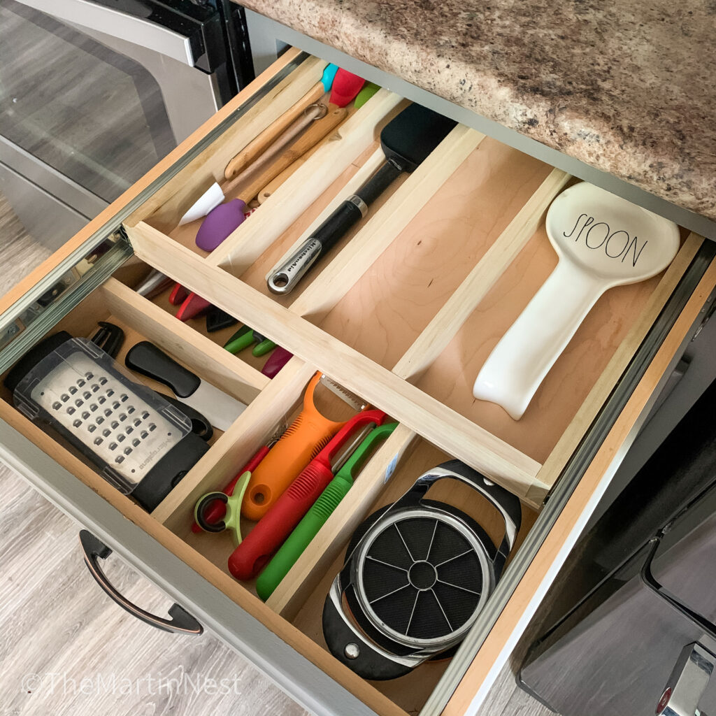 DIY Two Tier Drawer Organizer hidden storage