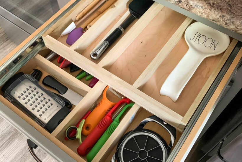 DIY Double layer drawer organizer