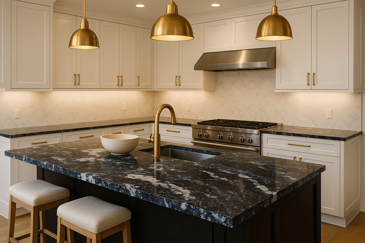 Brass Blue Granite