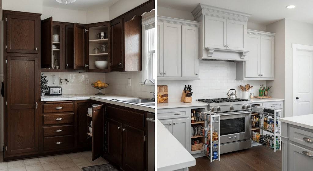 Changing Cabinets from Cramped to Custom