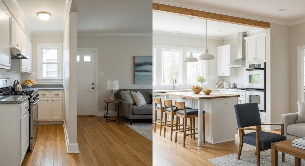 Changing Layout by Removing a Wall