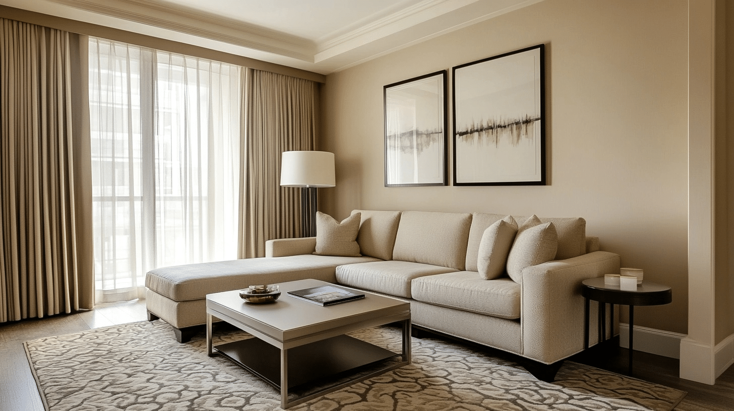 Dark Walls with Light Ceiling
