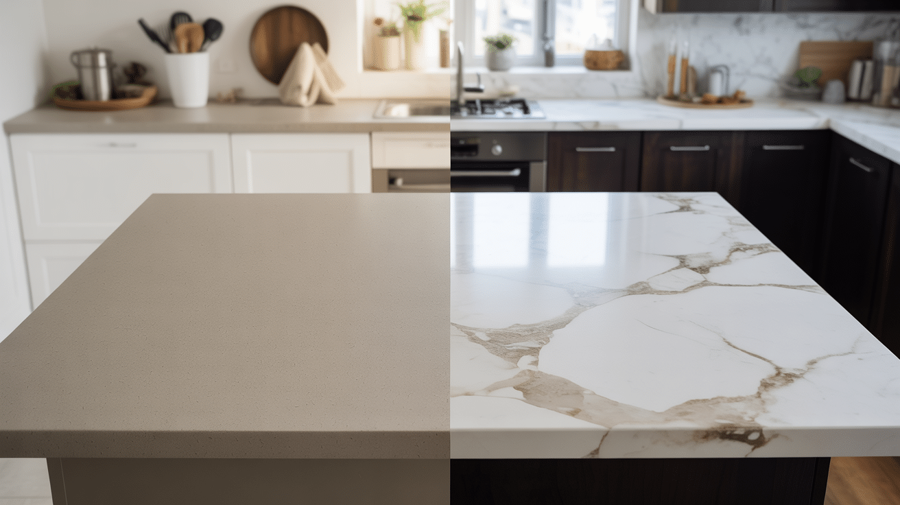 Engineered vs Natural-Look Quartz
