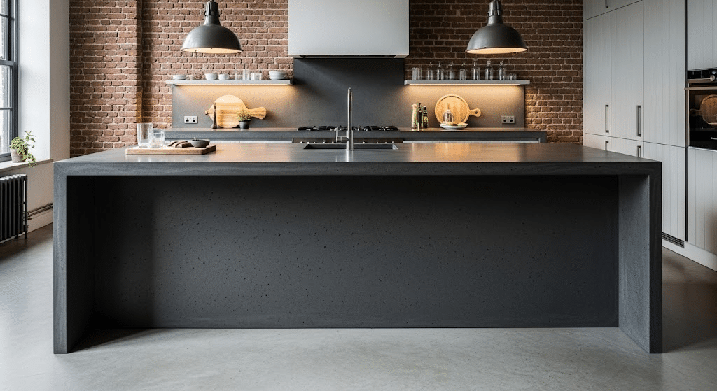 Industrial-Inspired Concrete Finishes
