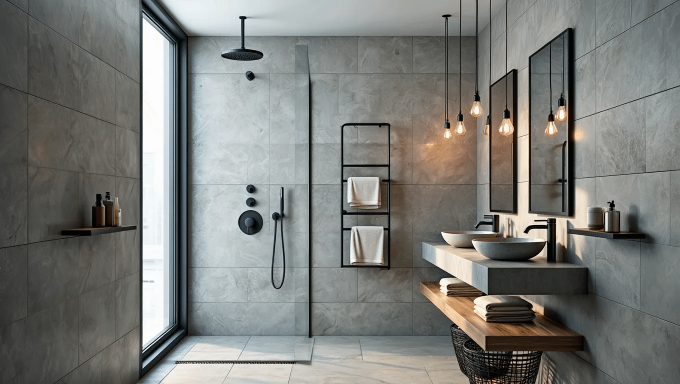 Industrial Modern with a Black-Framed Pivot Window
