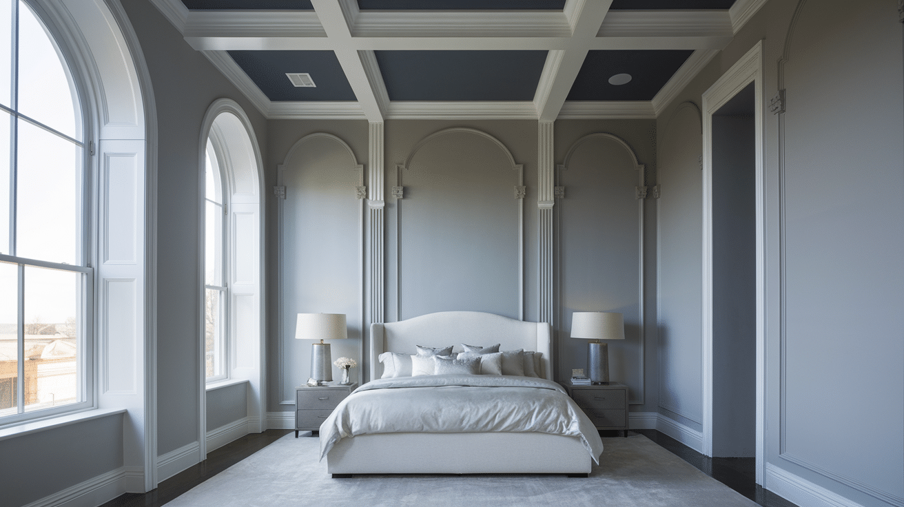 Light Walls with Dark Ceiling
