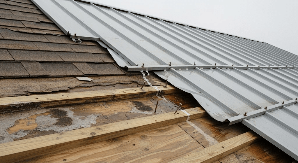 Problems with Metal Roofs Over Shingles
