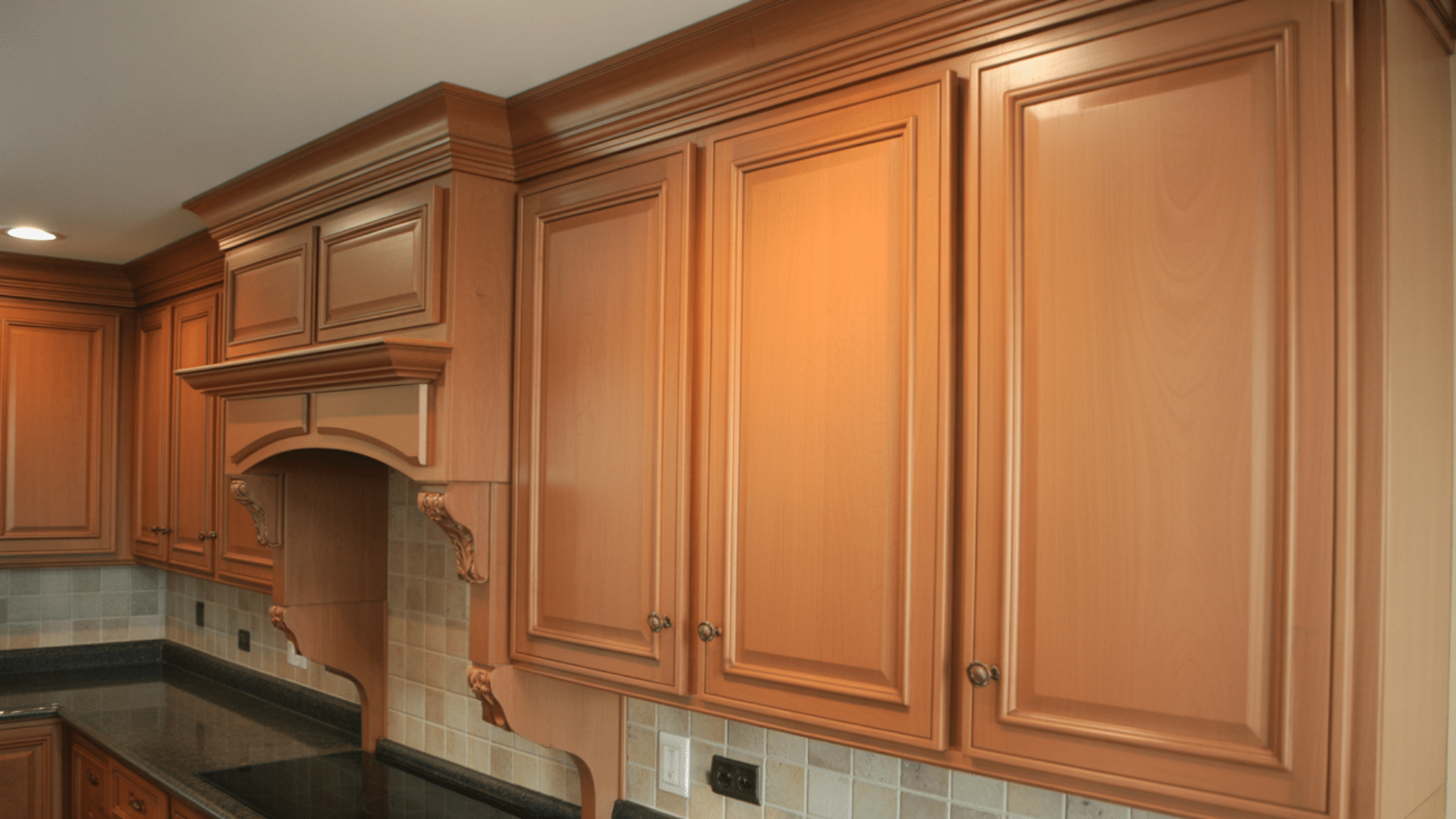 Raised Panel Beech Cabinets