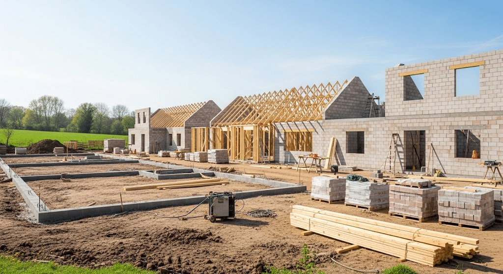 Step-by-Step Process of Building a House
