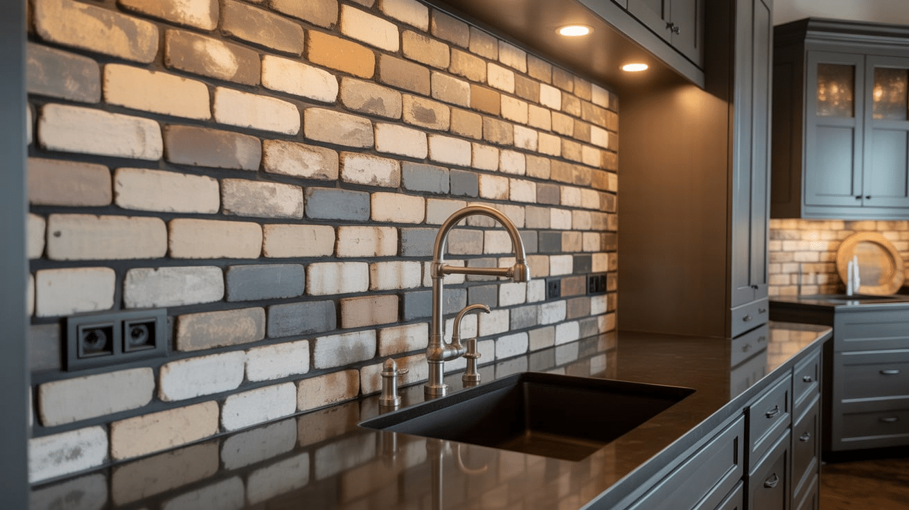 Brick or Shiplap Backsplash