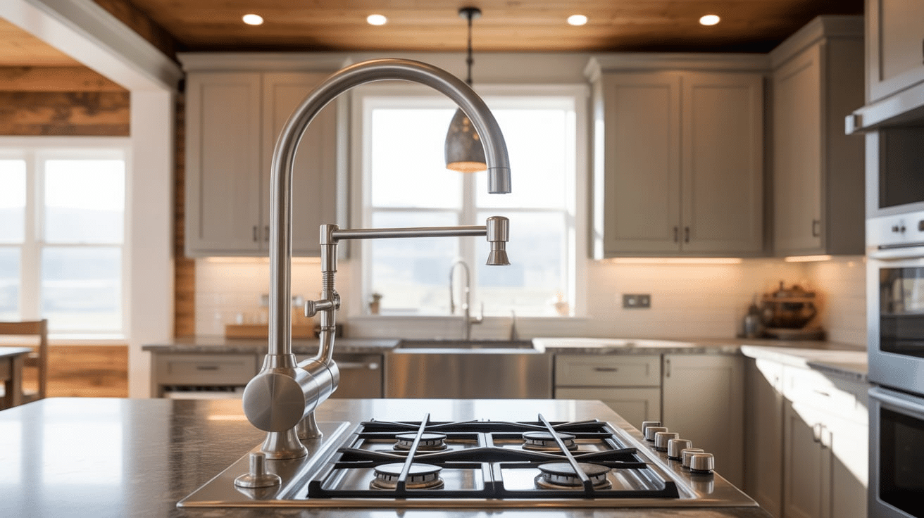 Pot-Filler Faucet Above Stove