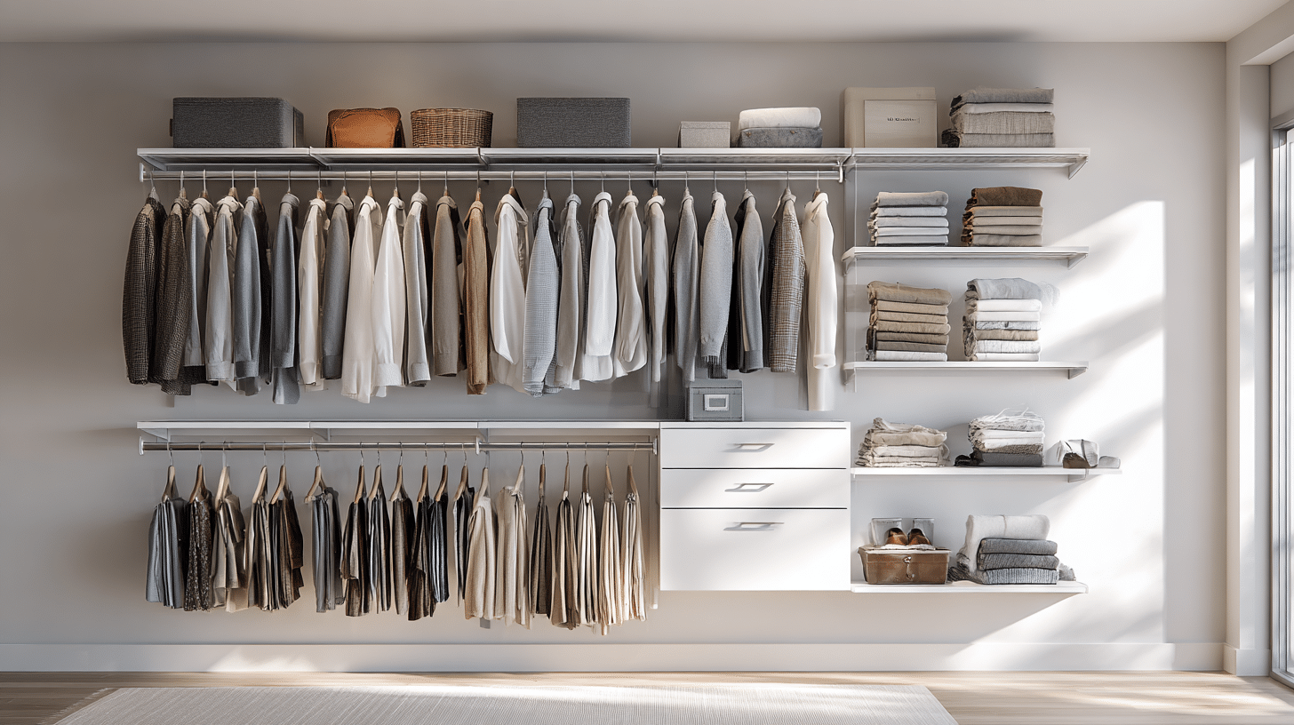 Wall‑Mounted Closet Organizer