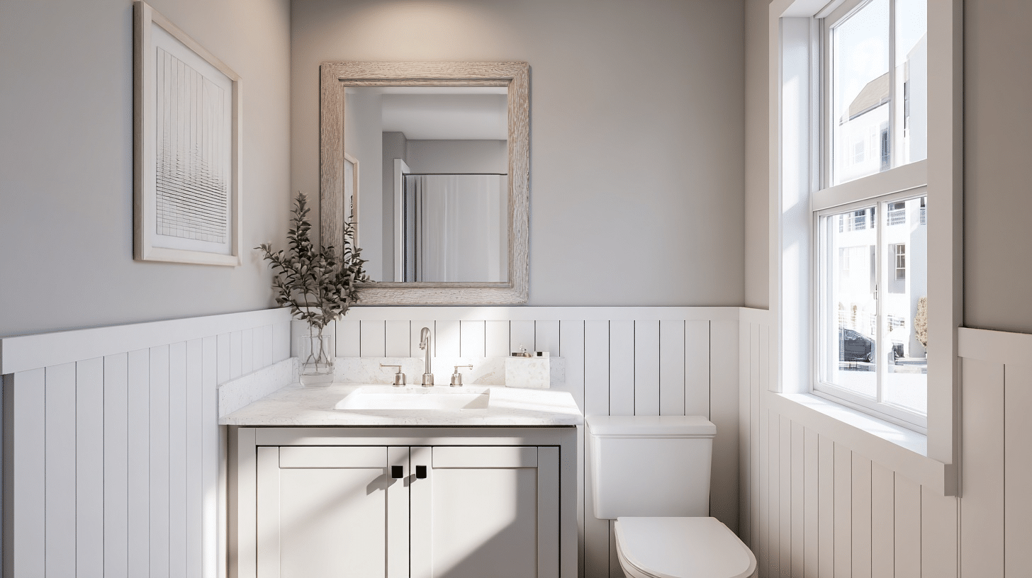 board and batten in bathroom