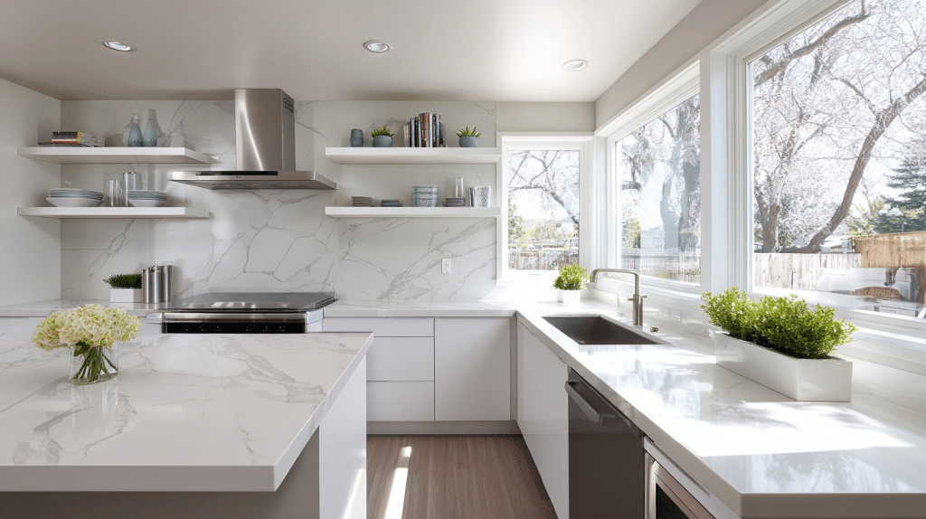 Quartz Countertops for White Cabinets Ideas That You'll Love - The ...