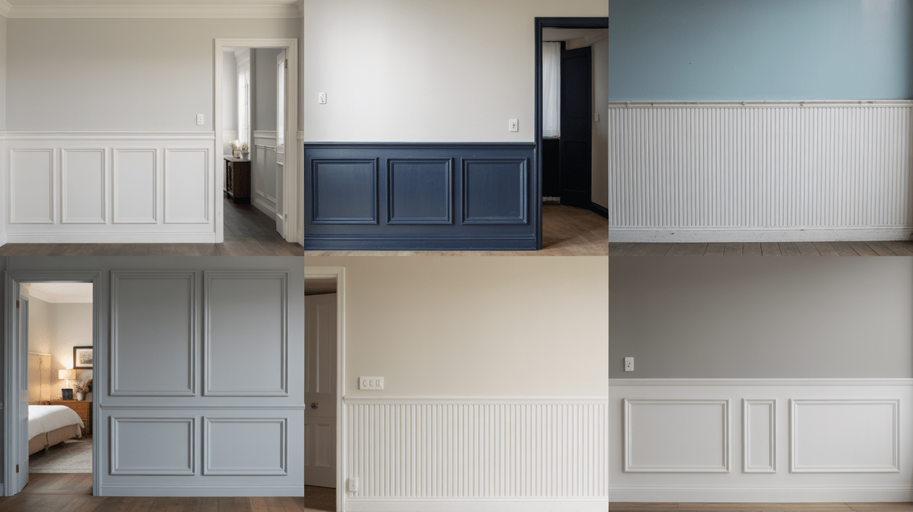 types of wainscoting