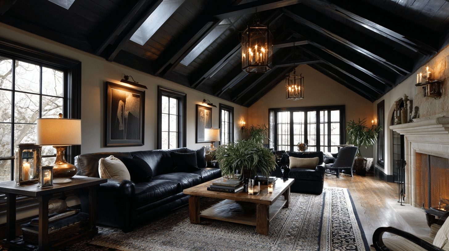 black ceilings