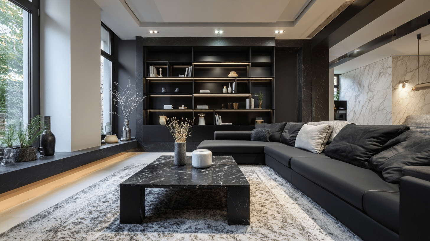 black furniture