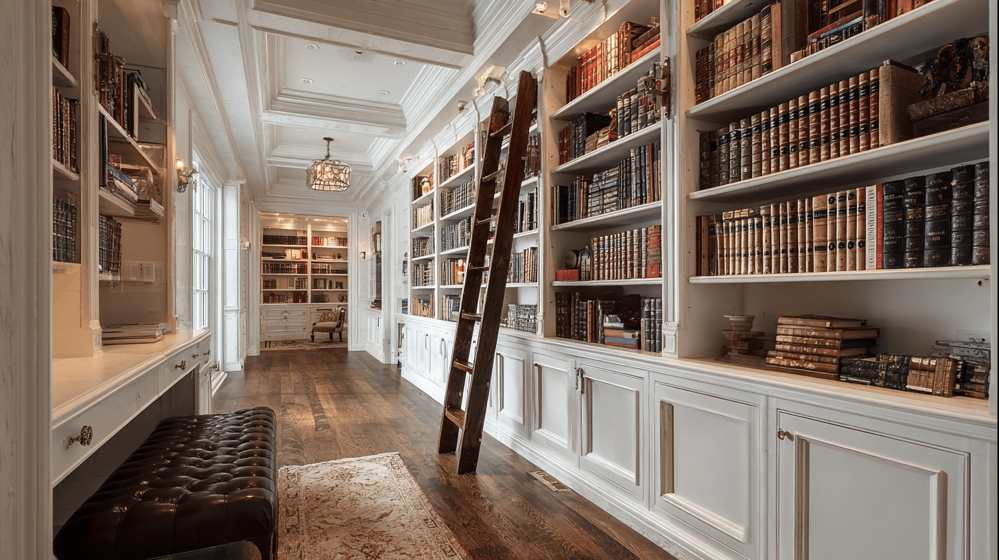 built in book cases
