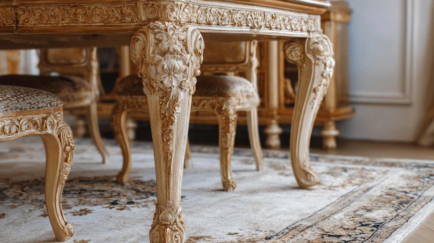 carved wood details