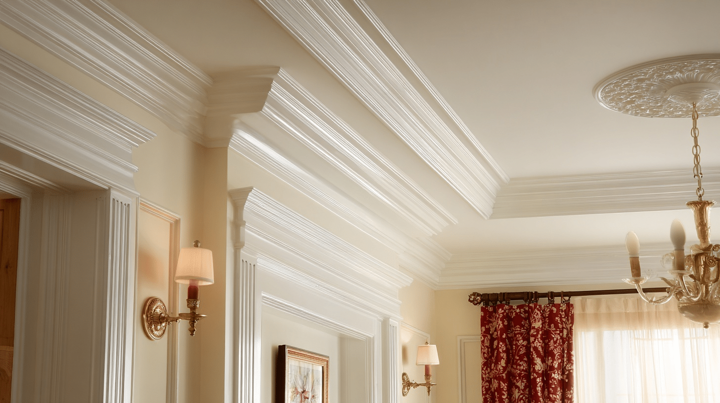 crown moulding and trim work