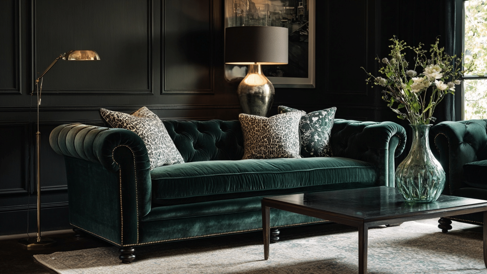 dark furniture