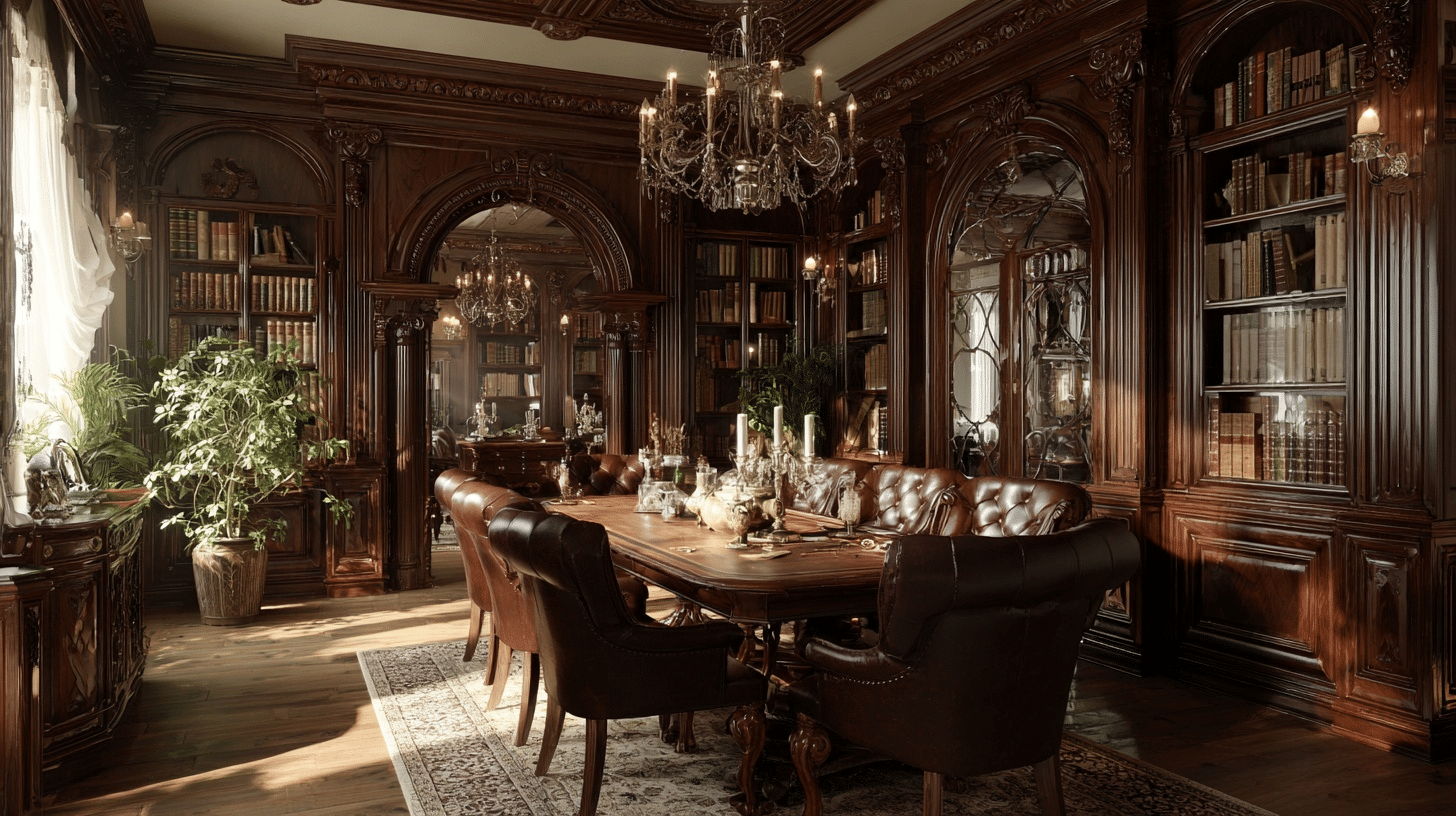 dark wood furniture