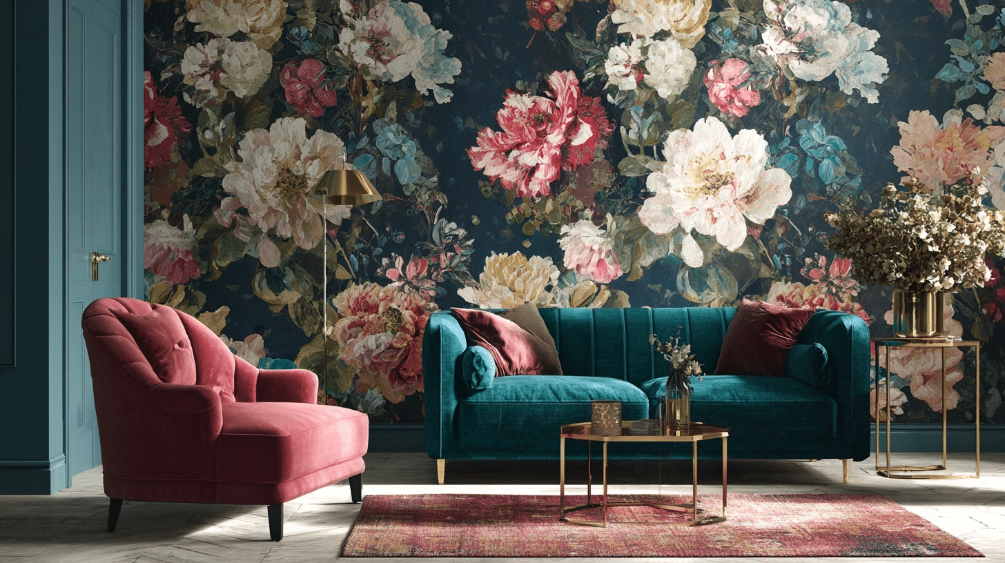 flora feature walls