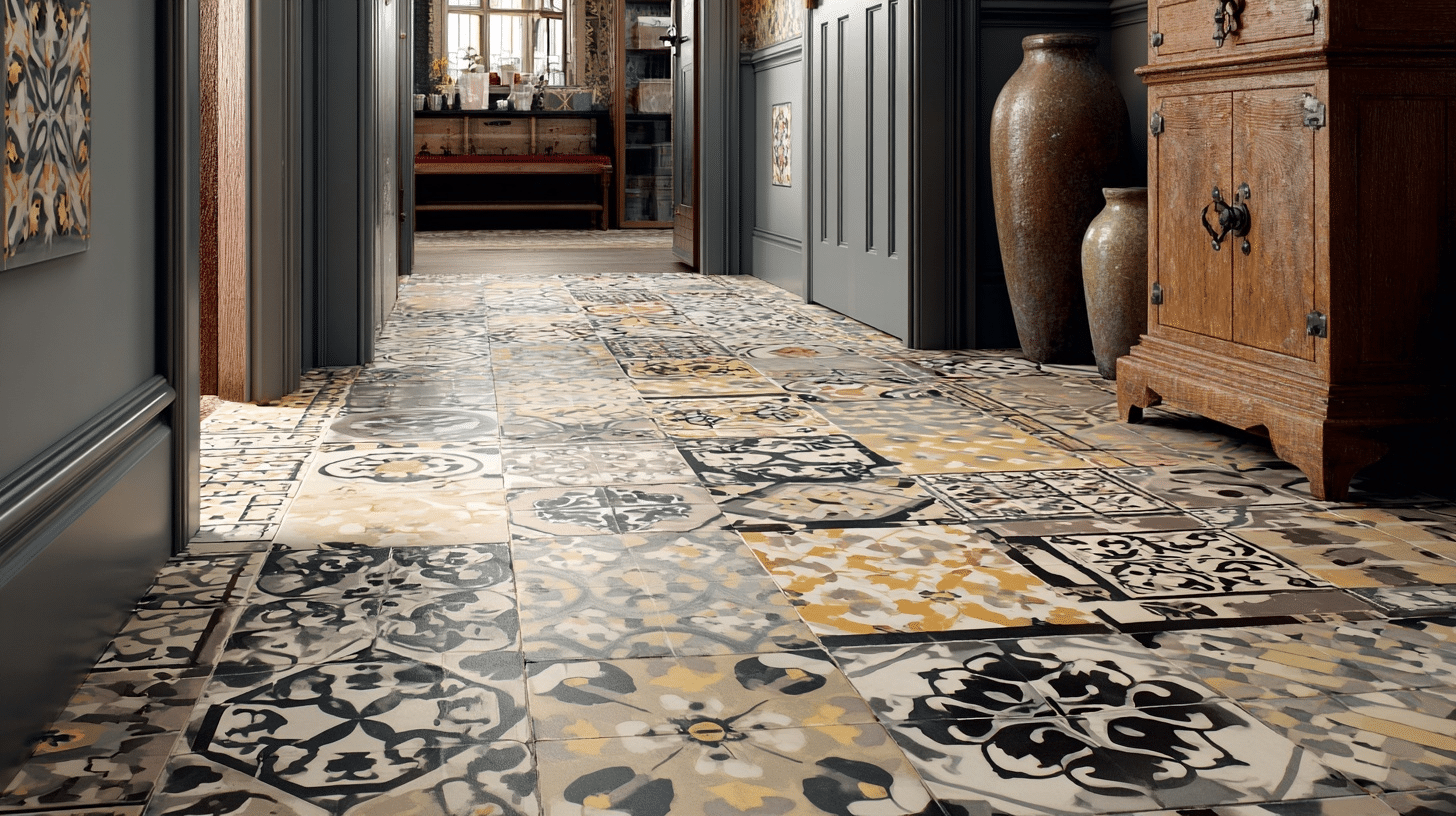 patterned tile floor