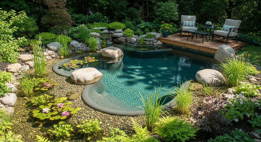small backyard natural swimming pools