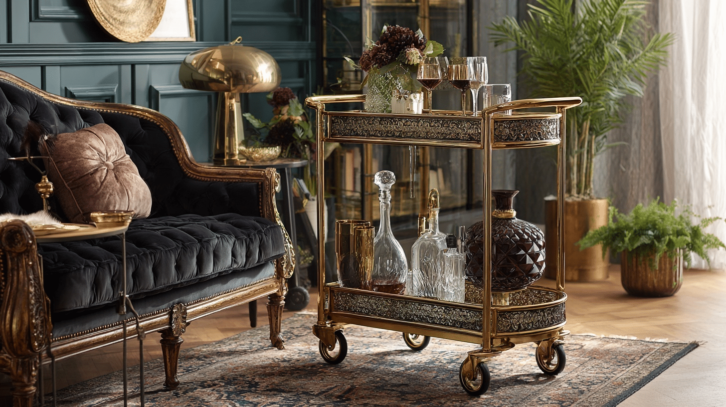 vintage style bar carts