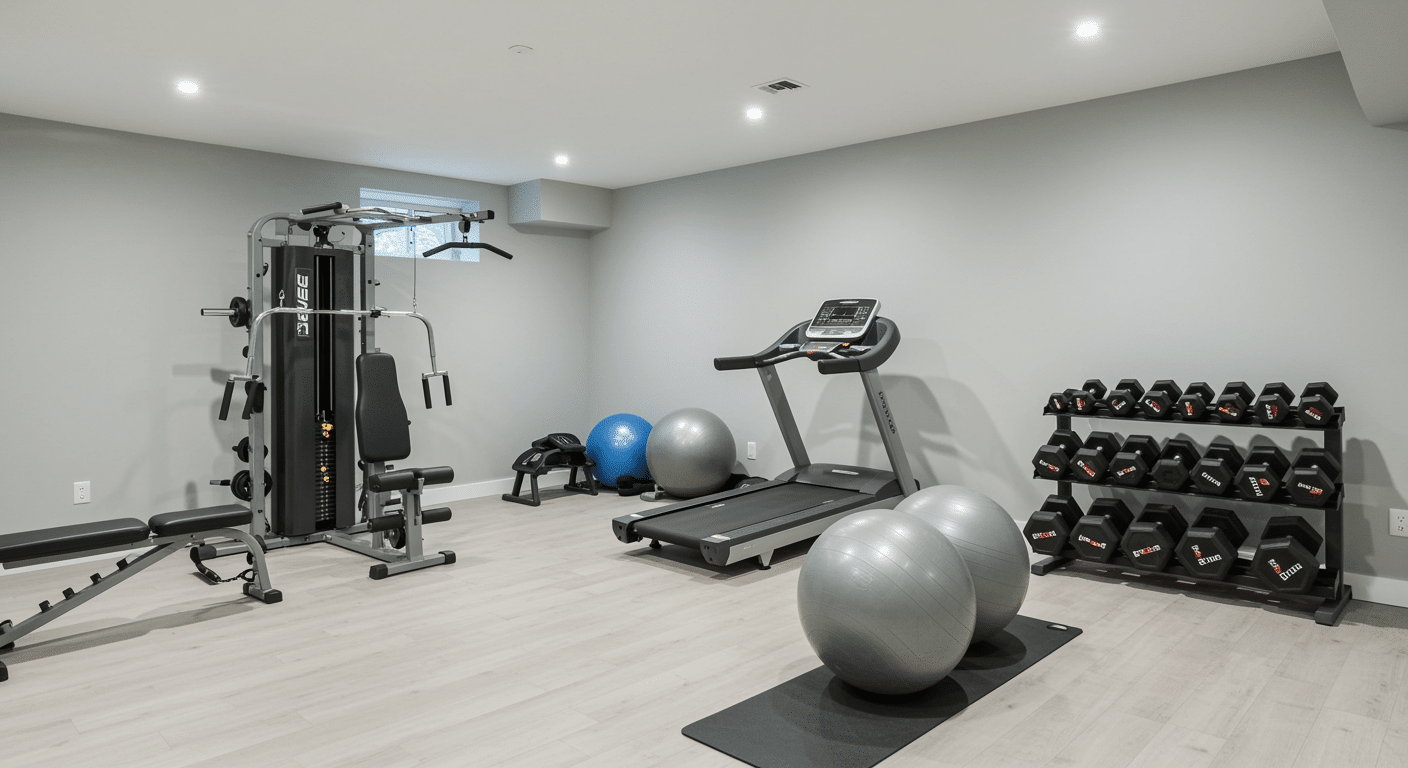 Overhead Lighting for Workout Zones