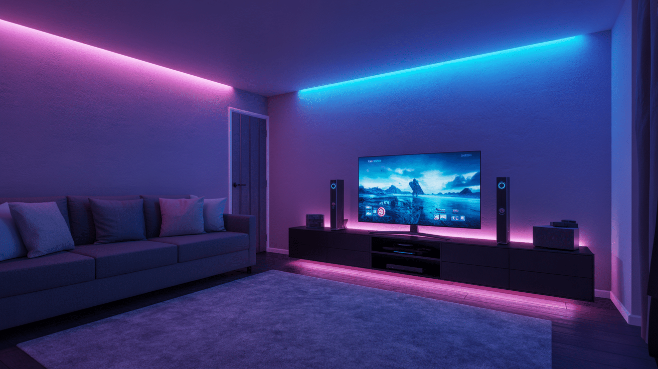 Wall-Mounted Strip Lighting