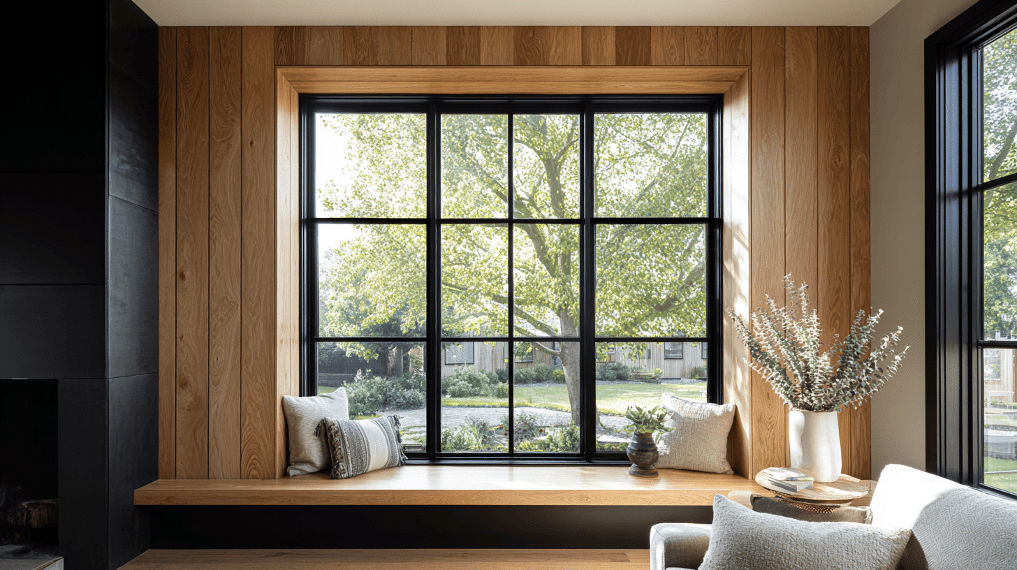 wood and metal combo