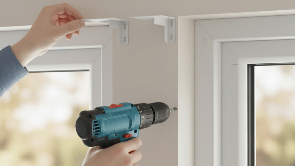 attach the mounting brackets