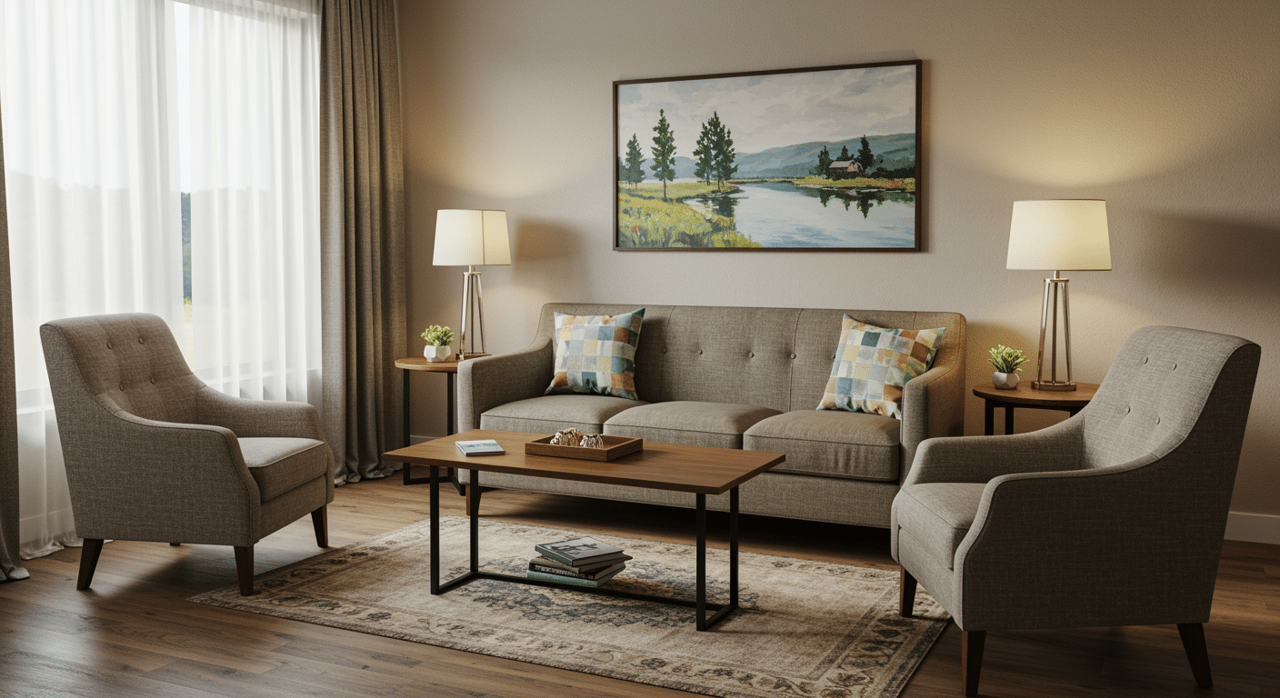 friendly seating area