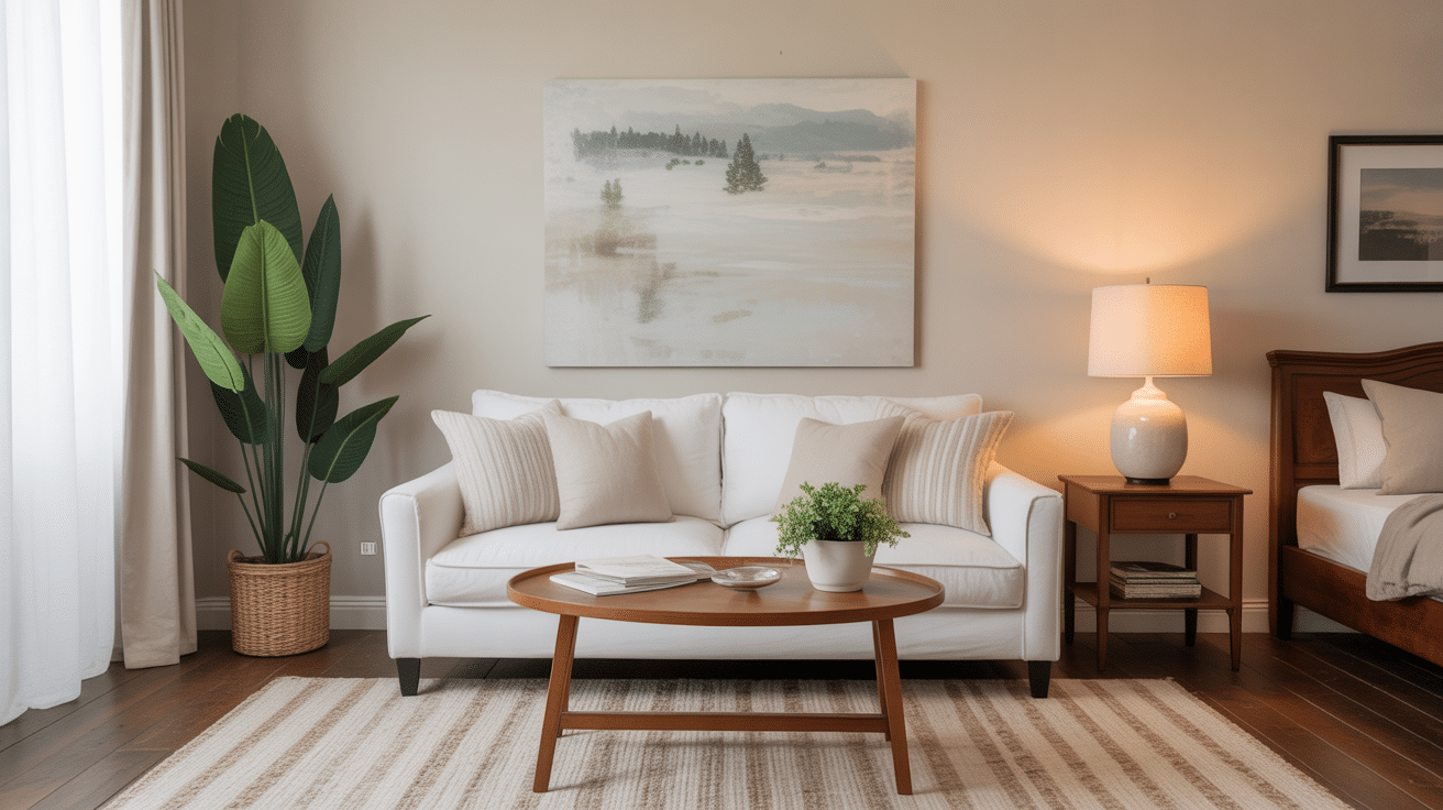 scale down your furniture