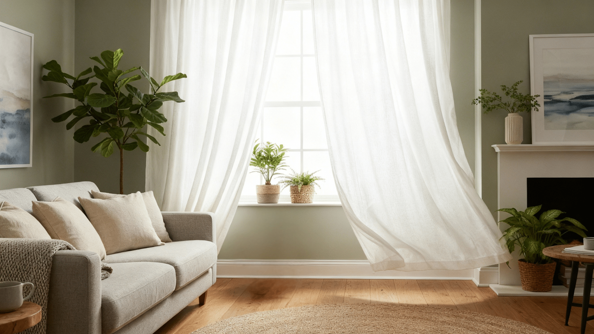 steps to wash sheer curtains