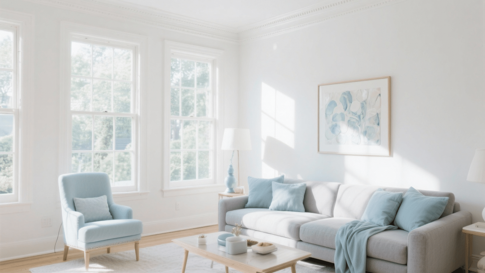 use light colors on walls