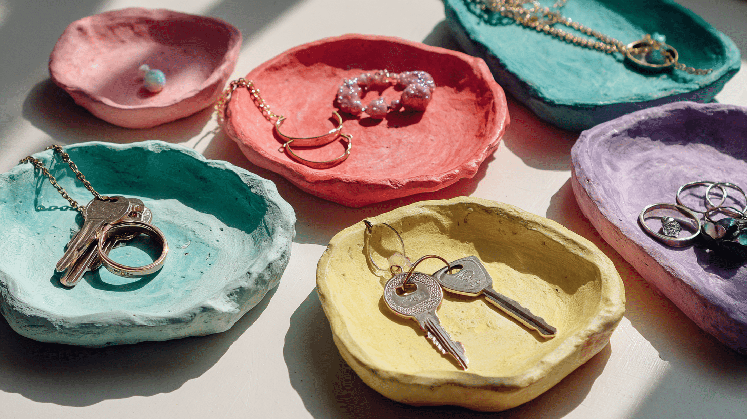 Clay-Made Trinket Trays