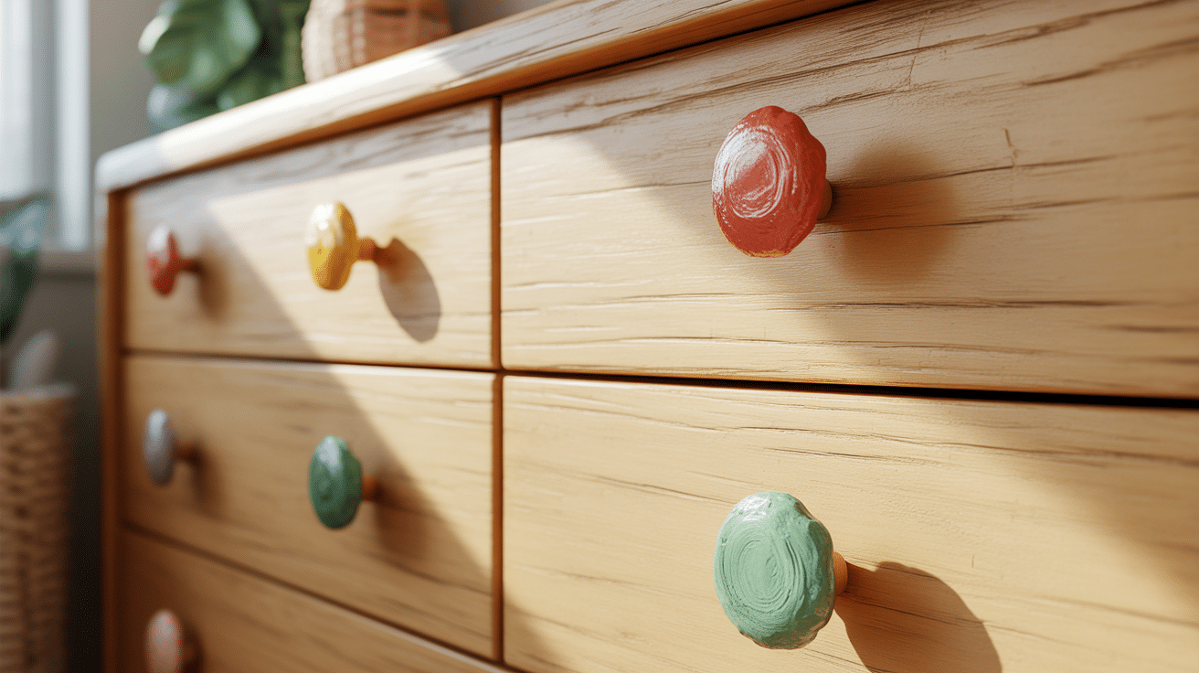 Custom Drawer Knob Makeover